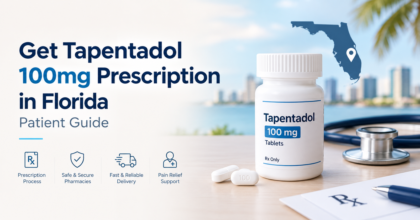 Get Tapentadol 100mg Prescription in Florida: Patient Guide