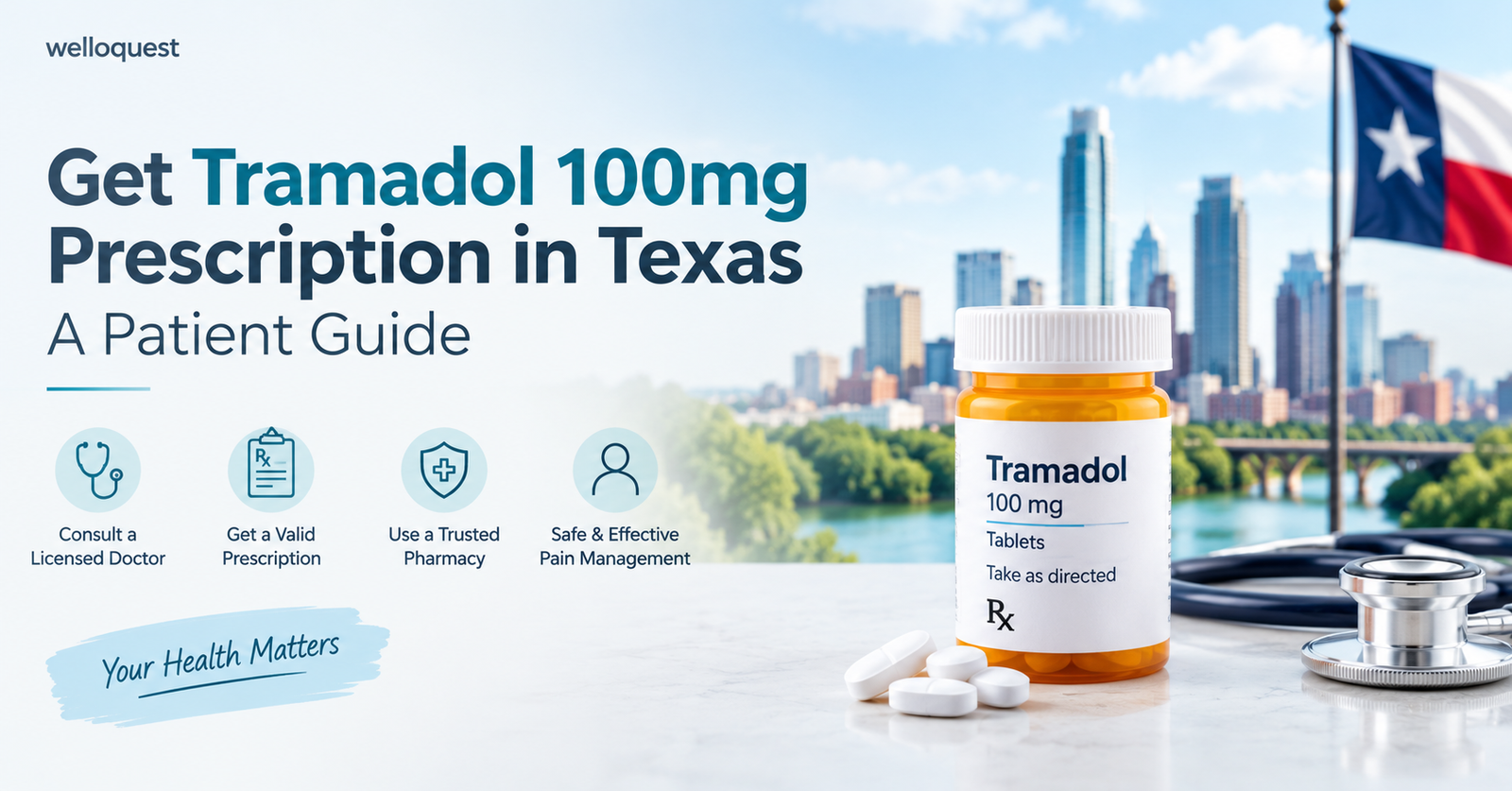 Get Tramadol 100mg Prescription in Texas