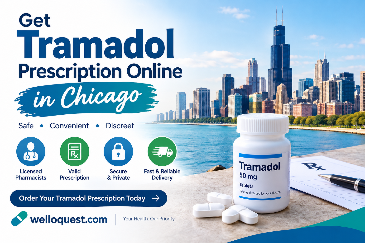 Get Tramadol Prescription Online in Chicago