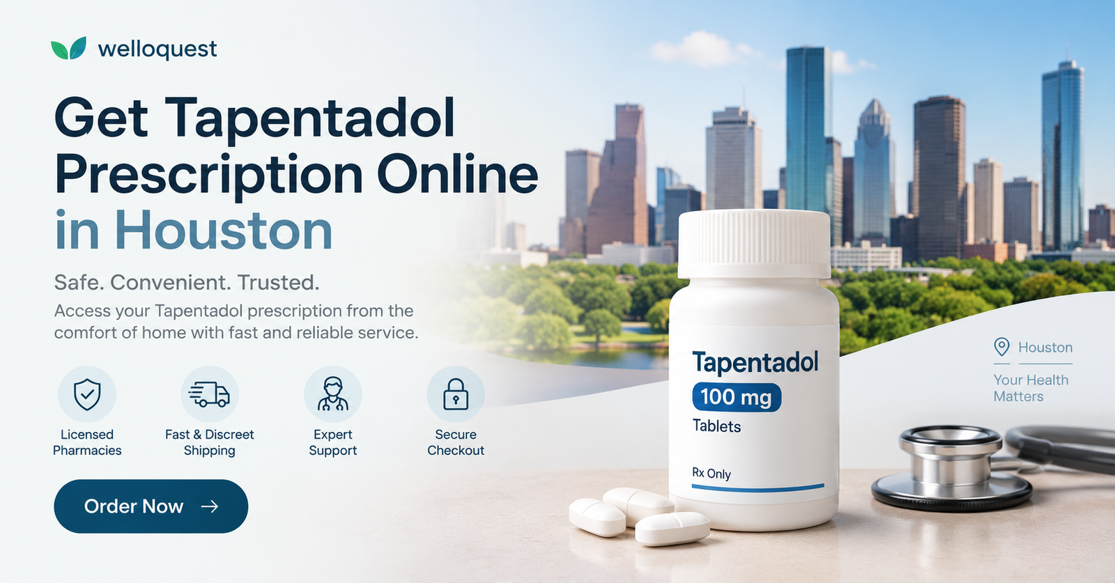Get Tapentadol Prescription Online in Houston