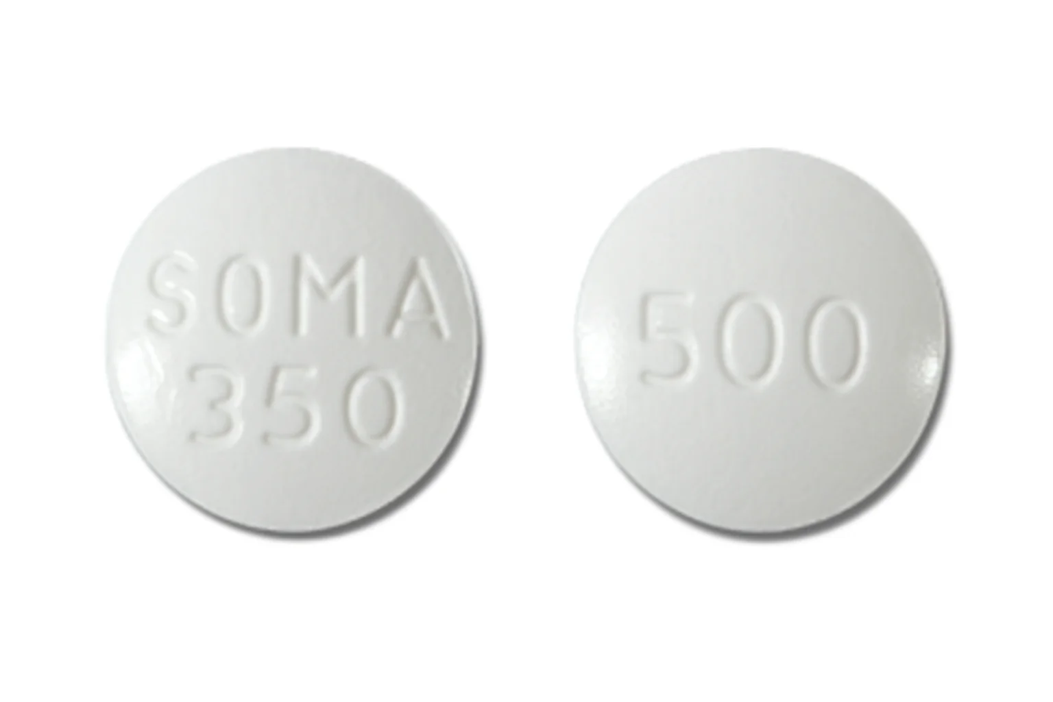 Soma Carisoprodol medication bottle